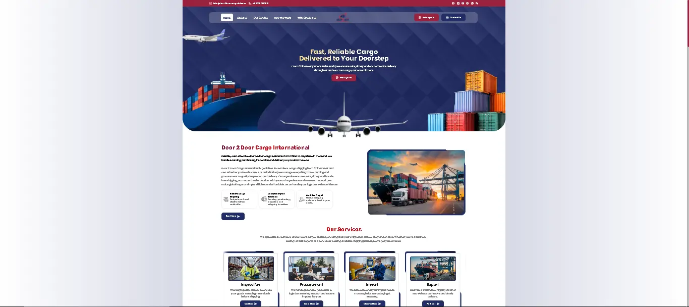 Door 2 Door Cargo International Image by syhtek software solutions